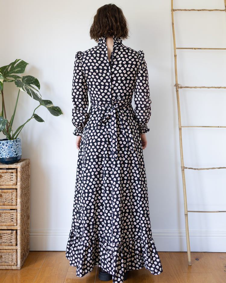 Black and White Prairie Dress - S