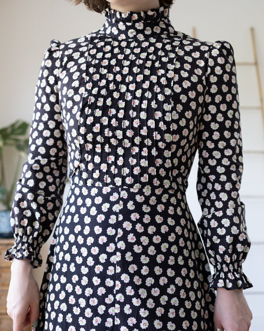 Black and White Prairie Dress - S