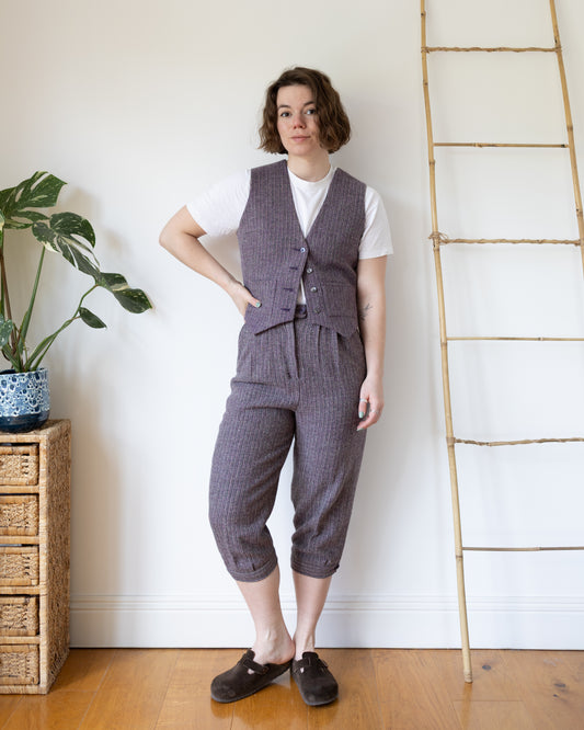Laura Ashley Capris & Waistcoat Set - S
