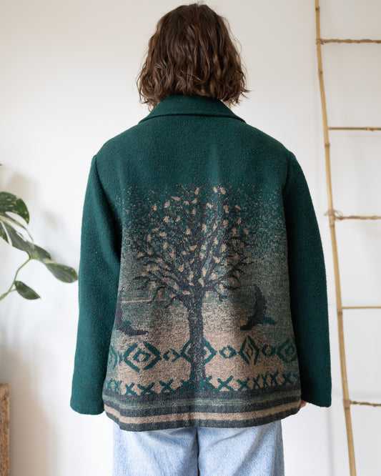 Forest Green Tree Jacket - XL