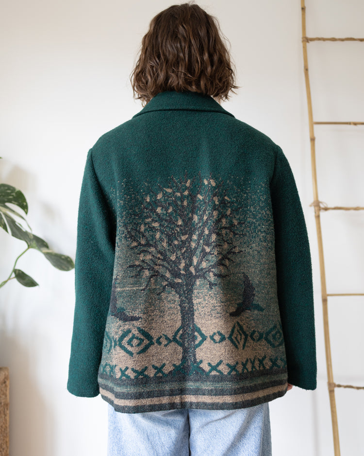 Forest Green Tree Jacket - XL