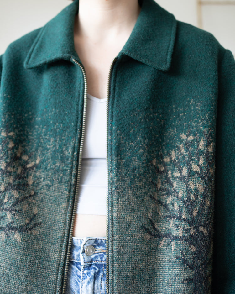 Forest Green Tree Jacket - XL