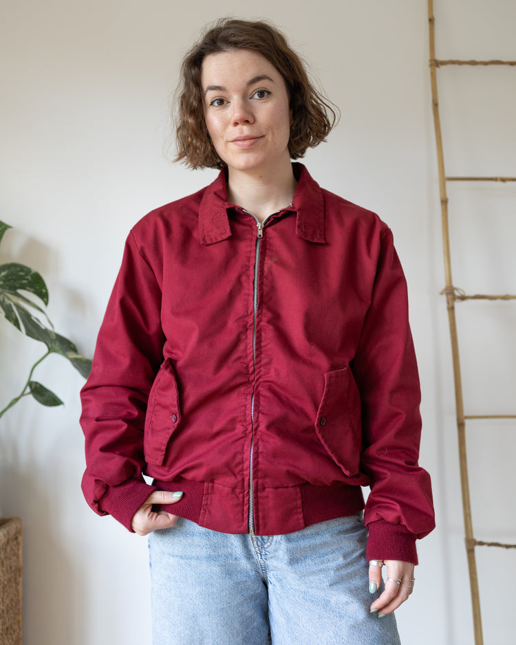 Boxy Maroon Jacket - M/L