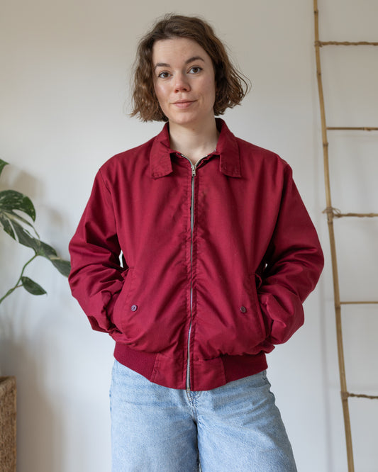 Boxy Maroon Jacket - M/L