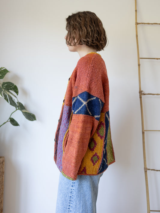 Amano Rust Orange Cardigan - XL