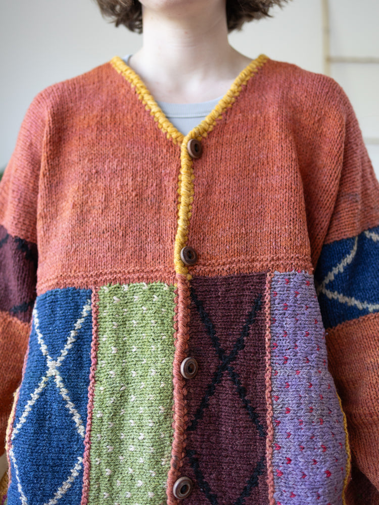 Amano Rust Orange Cardigan - XL