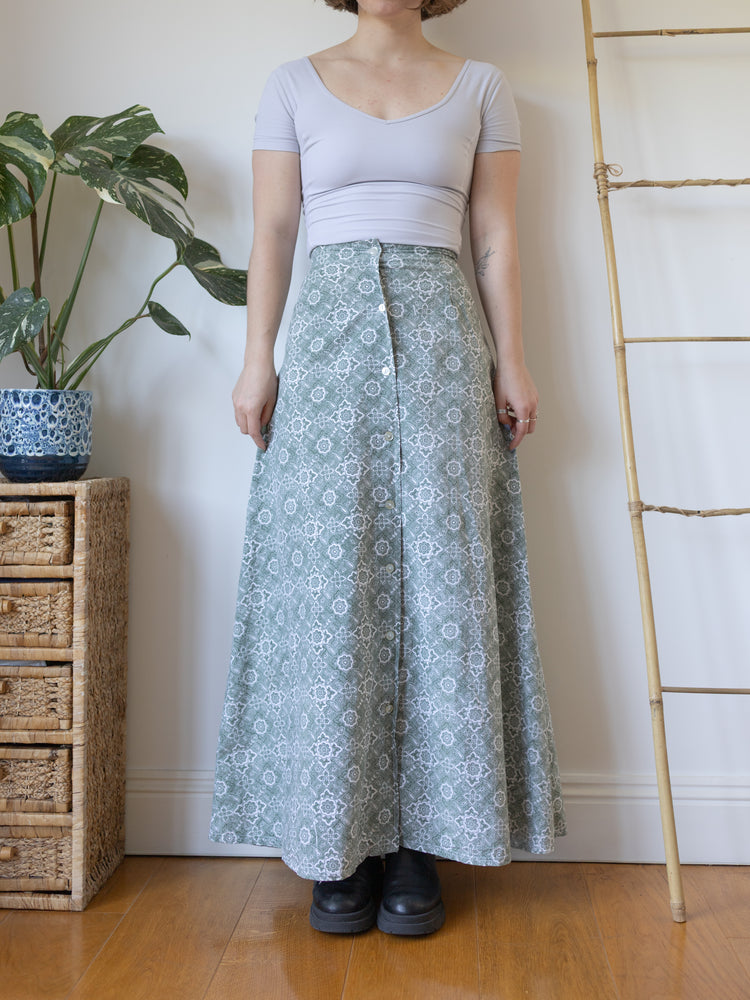 70s Laura Ashley Maxi Skirt - 26"