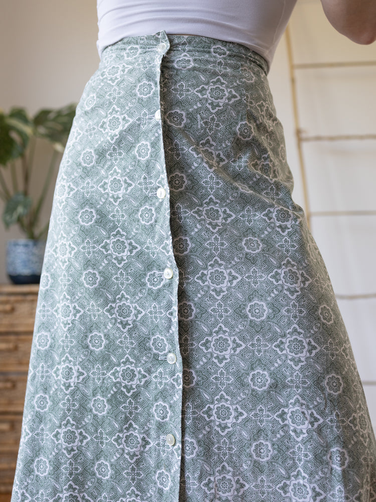 70s Laura Ashley Maxi Skirt - 26"