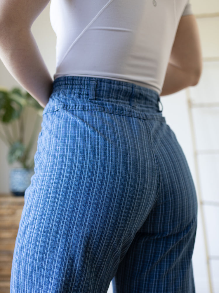 L. L. Bean Checkered Mum Jeans - 30-32"