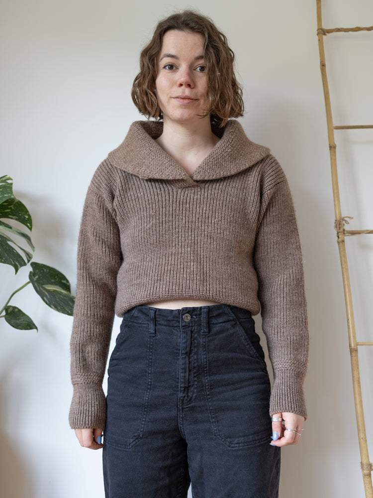 Chunky Collar Jumper - M