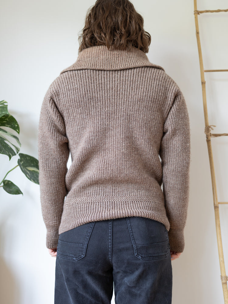 Chunky Collar Jumper - M