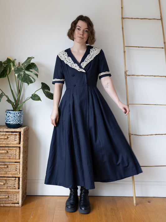 Laura Ashley Sailor Dress - M