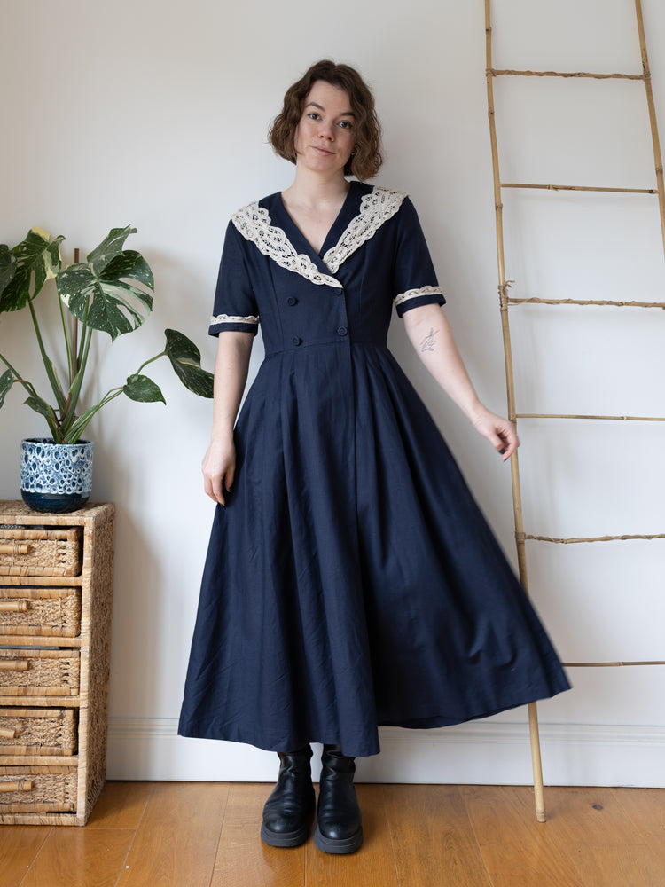 Laura Ashley Sailor Dress - M