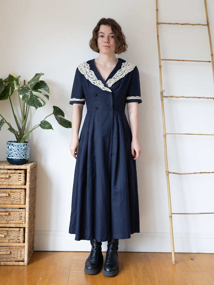 Laura Ashley Sailor Dress - M