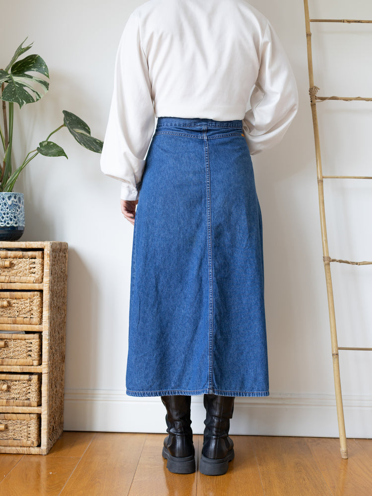 Western Style Denim Skirt - 31"