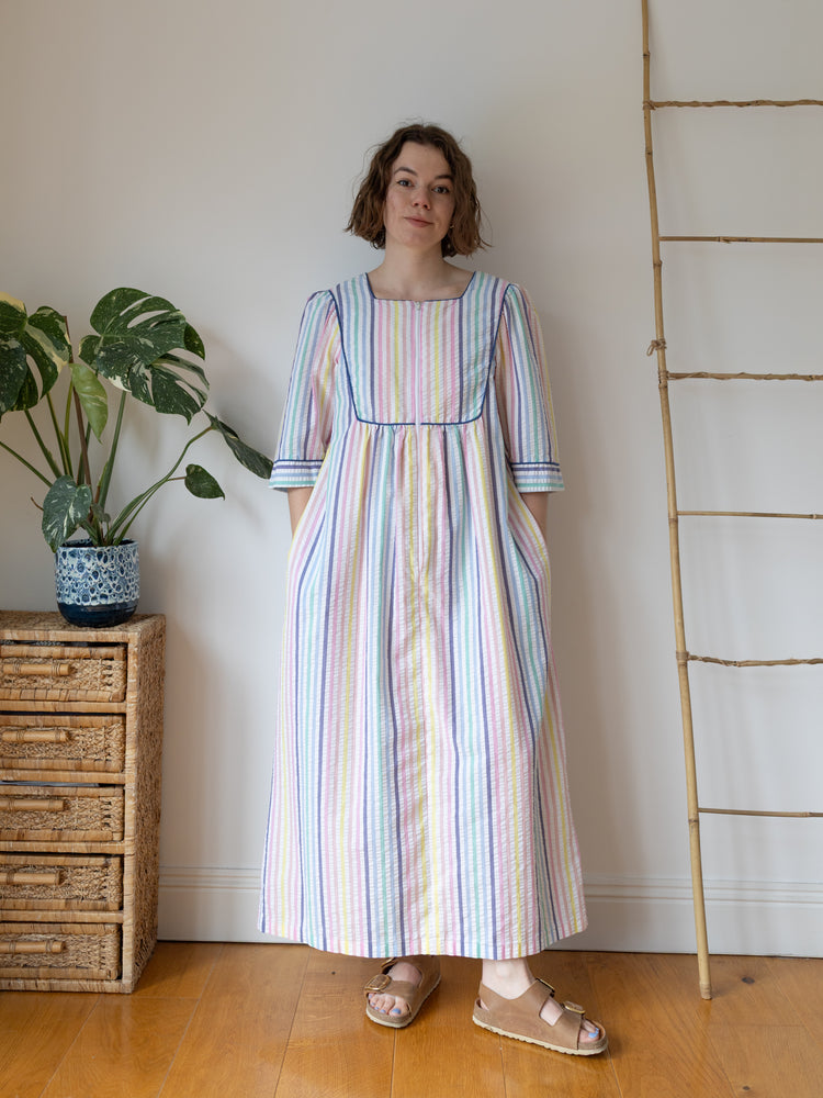 Saybury Pastel Striped Maxi Dress - L