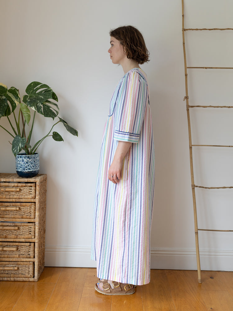 Saybury Pastel Striped Maxi Dress - L