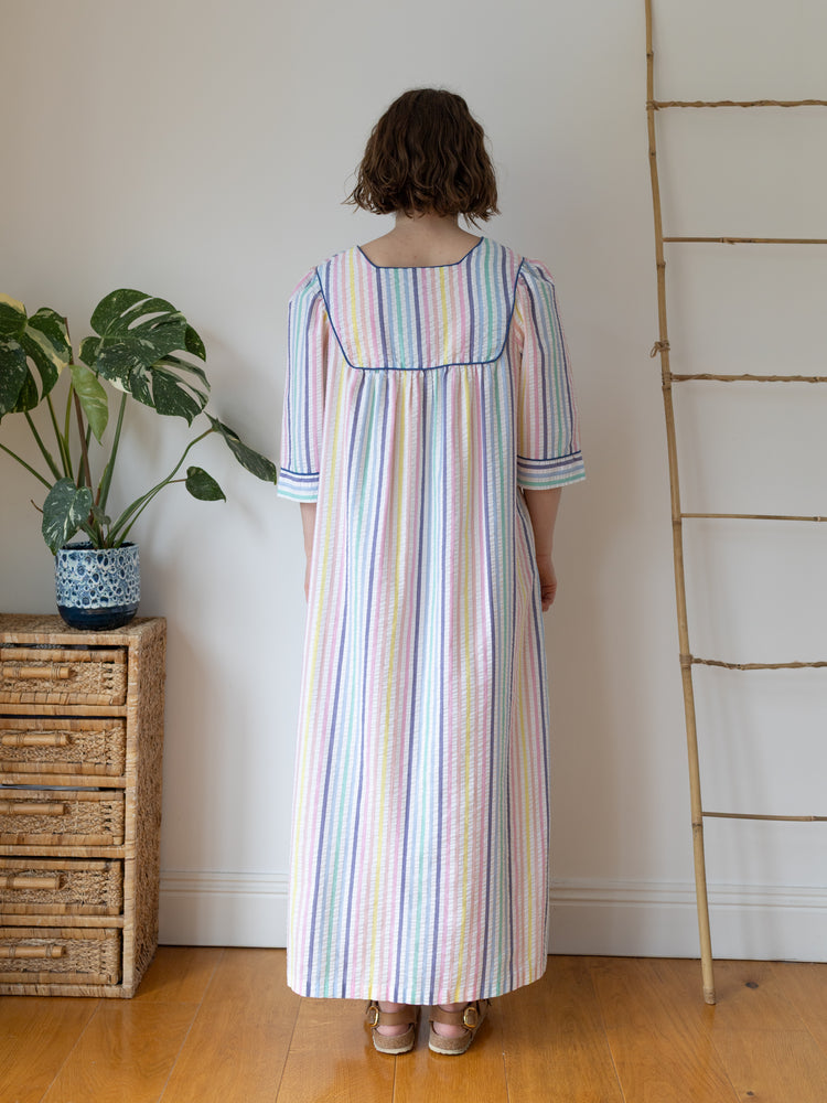 Saybury Pastel Striped Maxi Dress - L