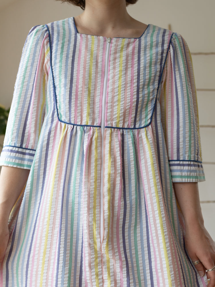 Saybury Pastel Striped Maxi Dress - L