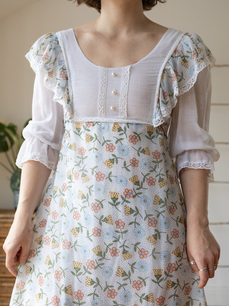 Pat Farrell Floral Maxi Dress - S