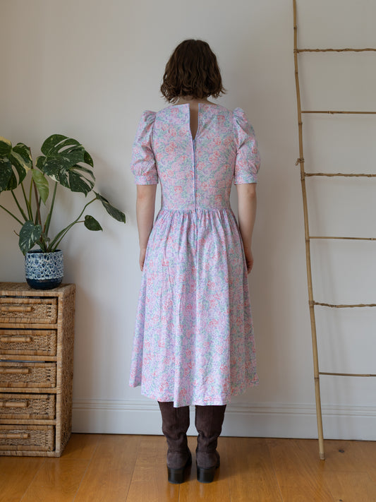 Laura Ashley Pink Floral Dress - S