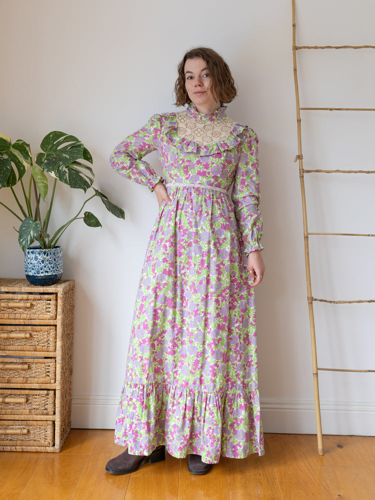 Samuel Sherman Floral Prairie Dress - S