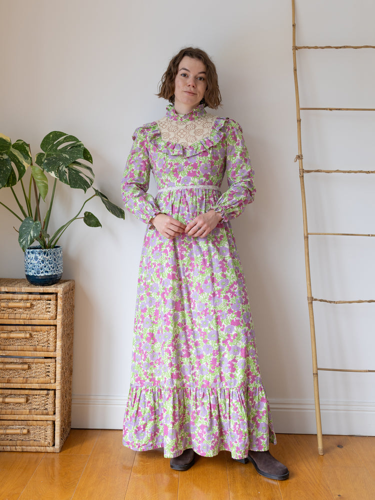 Samuel Sherman Floral Prairie Dress - S
