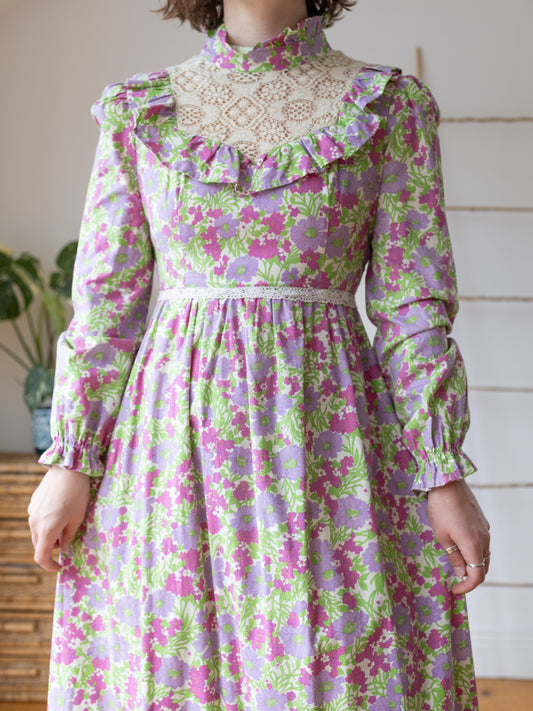Samuel Sherman Floral Prairie Dress - S