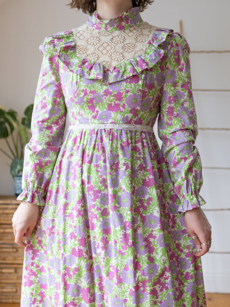 Samuel Sherman Floral Prairie Dress - S