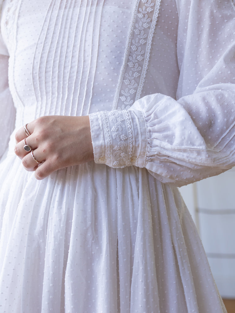 Laura Ashley 70s Wedding Dress - S