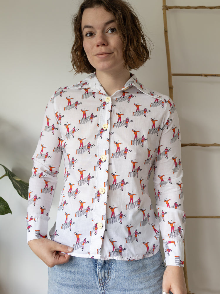 Tennis Patterned Shirt - S