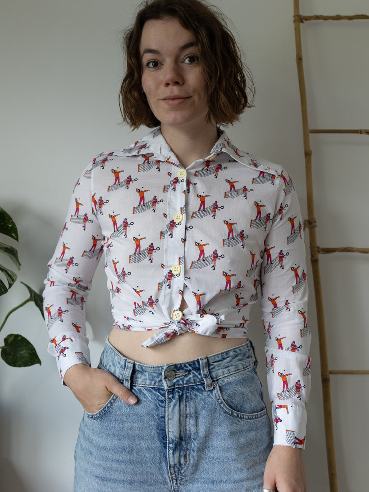 Tennis Patterned Shirt - S