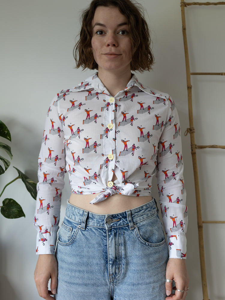 Tennis Patterned Shirt - S