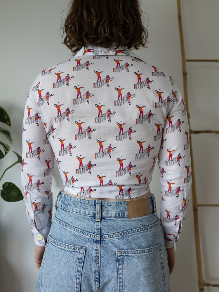 Tennis Patterned Shirt - S