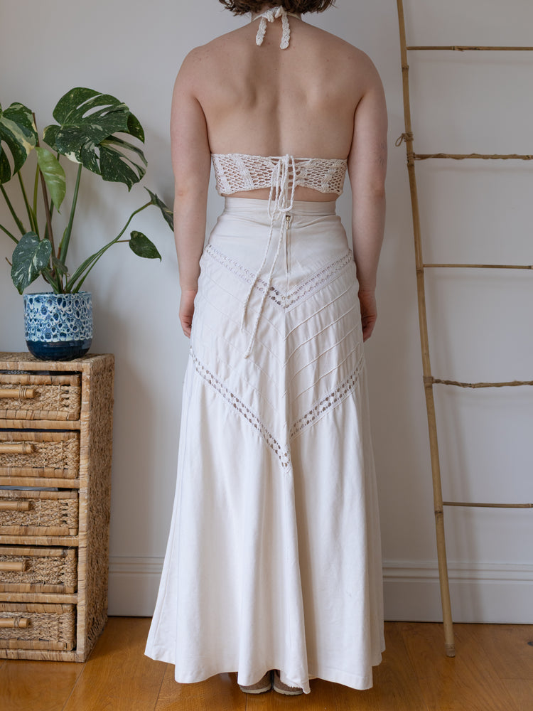 Chevron Crochet Maxi Skirt - 26"
