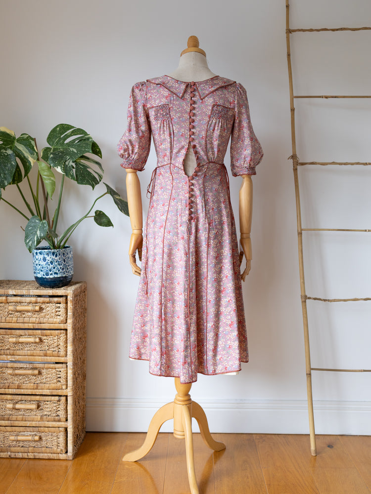 Anna Belinda Smocked Dress - XS