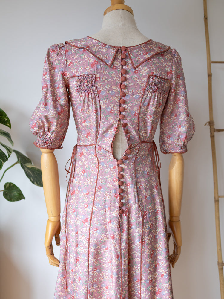 Anna Belinda Smocked Dress - XS