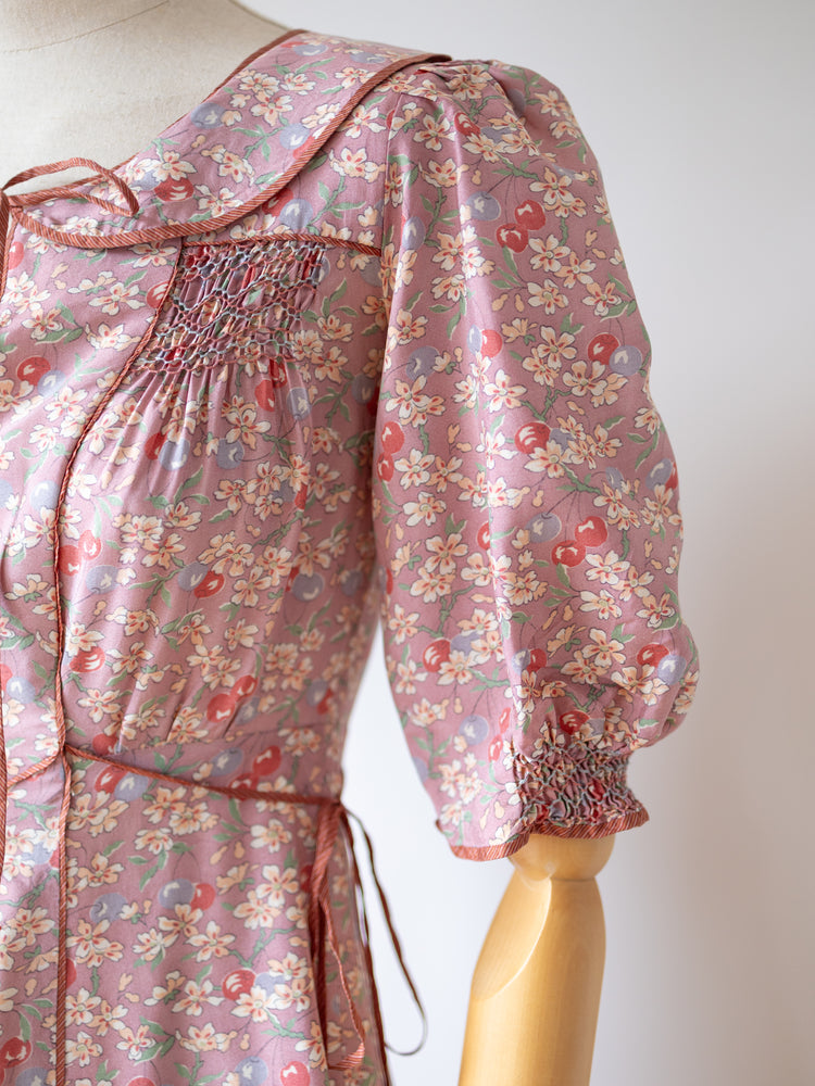 Anna Belinda Smocked Dress - XS