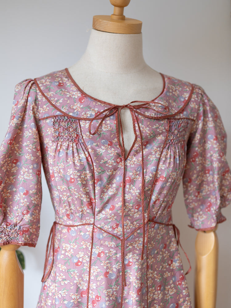 Anna Belinda Smocked Dress - XS