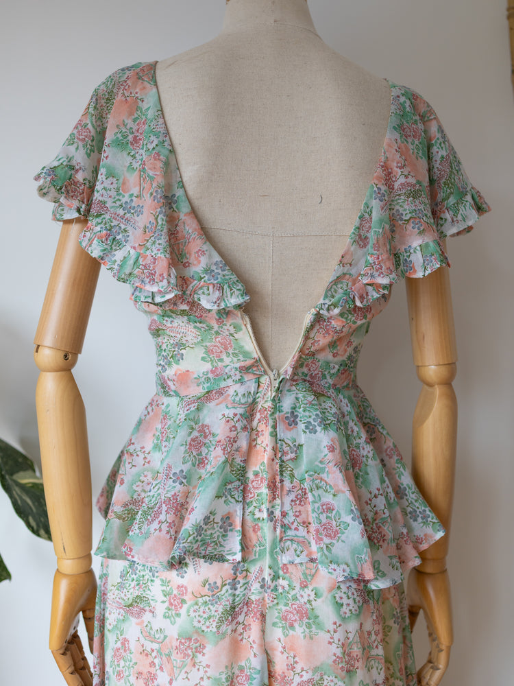Countryside Patterned Prairie Dress - XS
