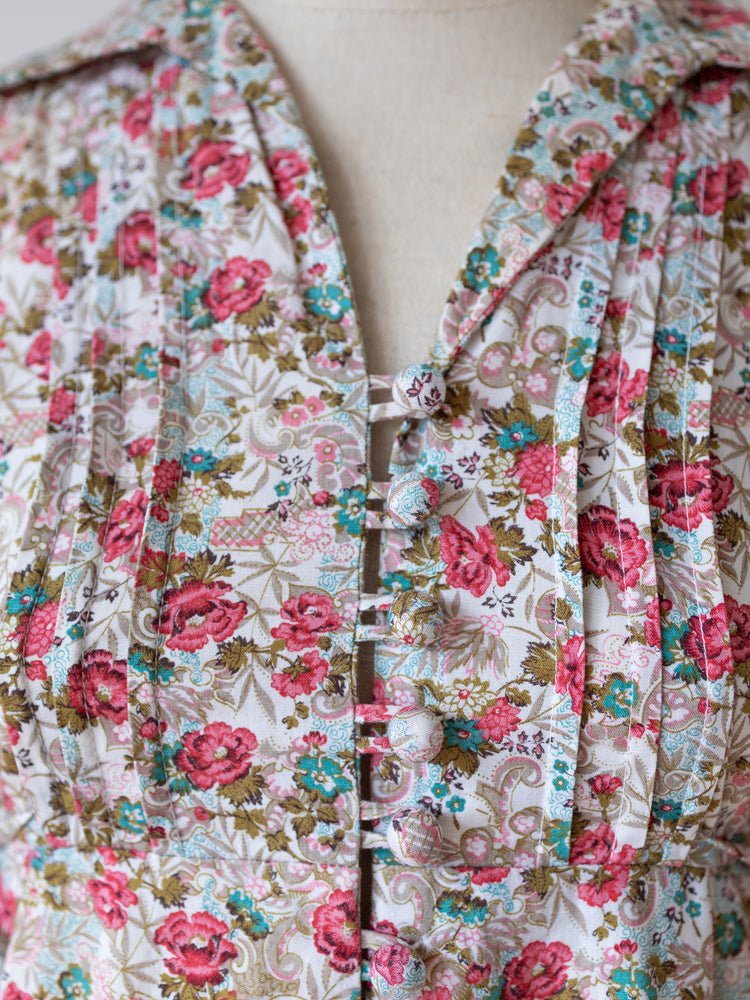 Ditsy Floral Side Tie Dress - XS