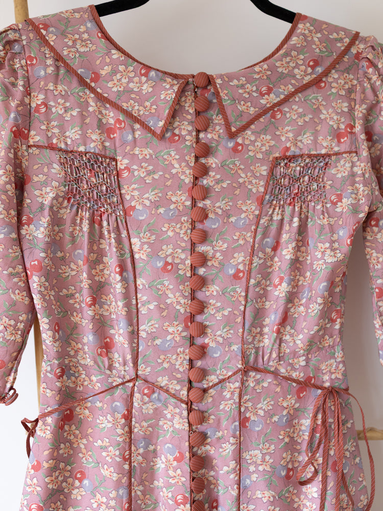 Anna Belinda Smocked Dress - XS