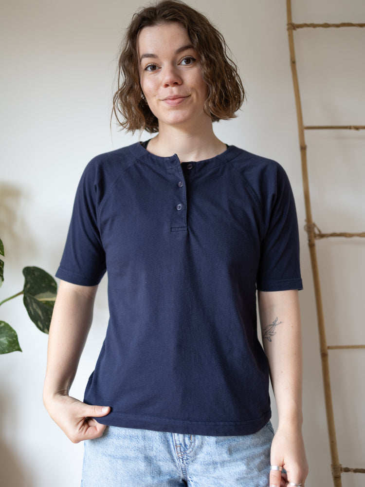 Laura Ashley Casual Navy T-Shirt - M
