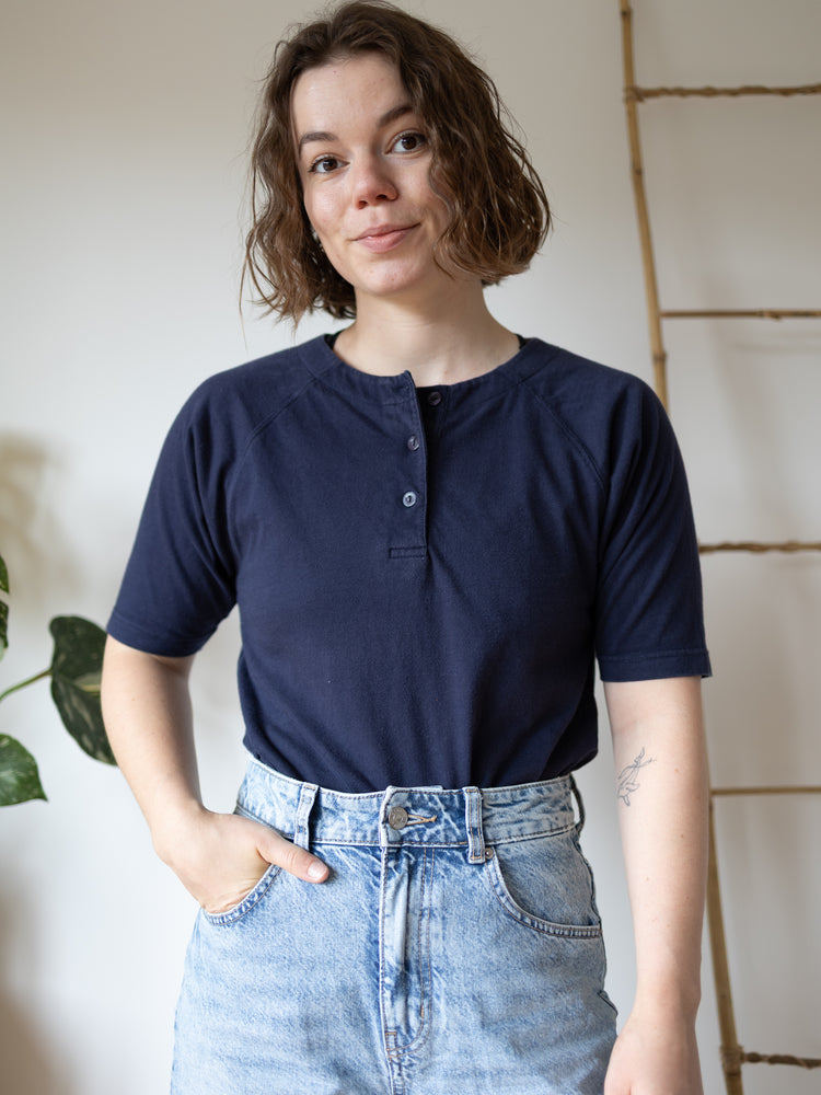 Laura Ashley Casual Navy T-Shirt - M