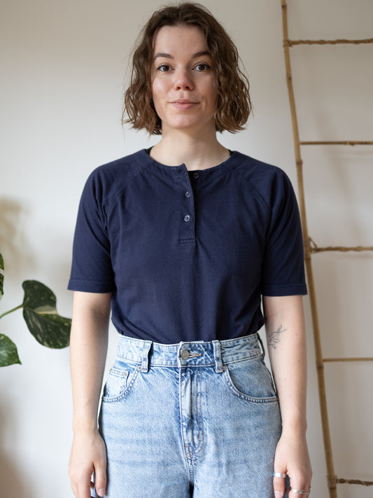 Laura Ashley Casual Navy T-Shirt - M