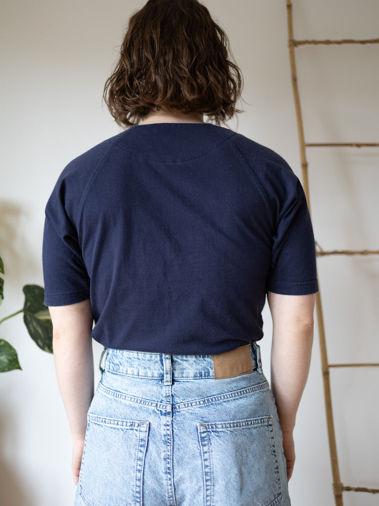 Laura Ashley Casual Navy T-Shirt - M