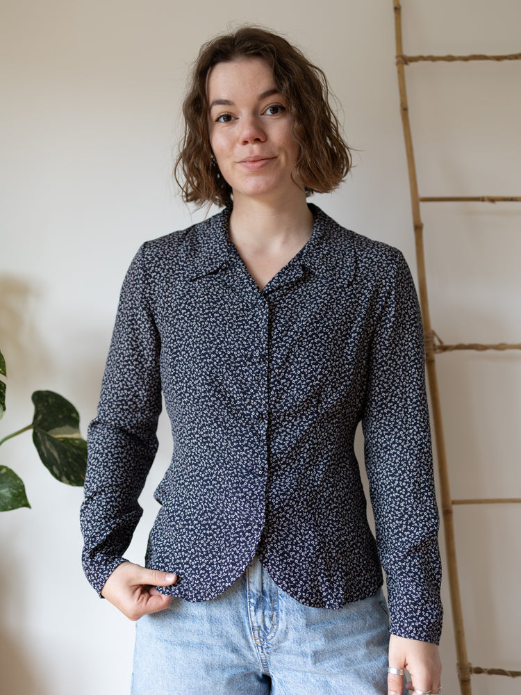 Laura Ashley Ditsy Floral Shirt - S