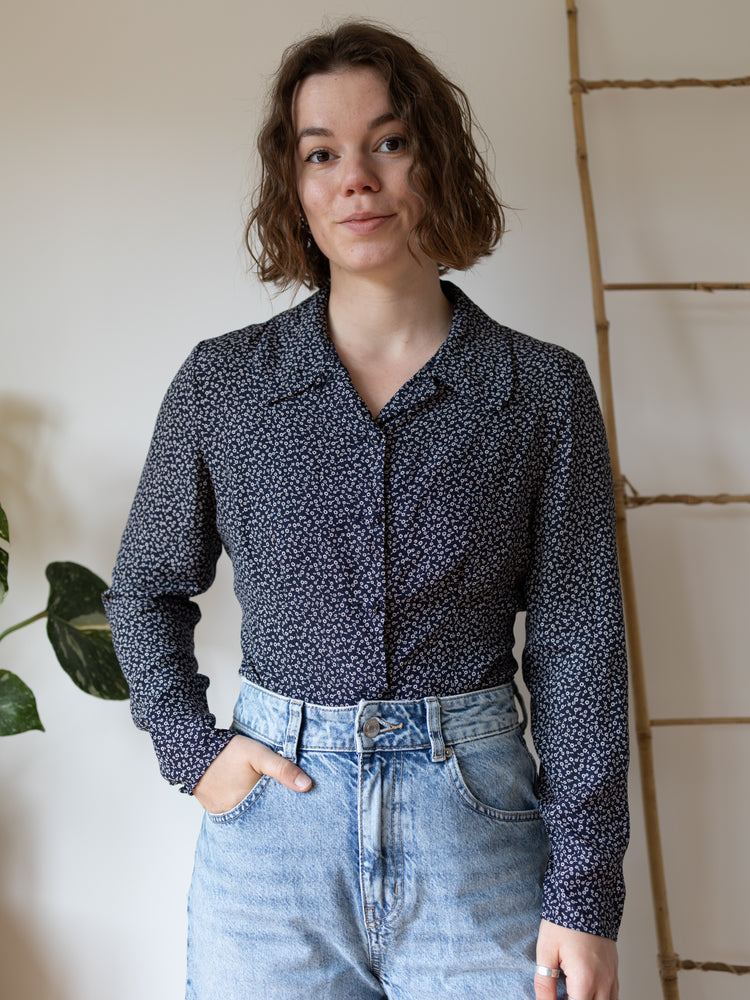 Laura Ashley Ditsy Floral Shirt - S