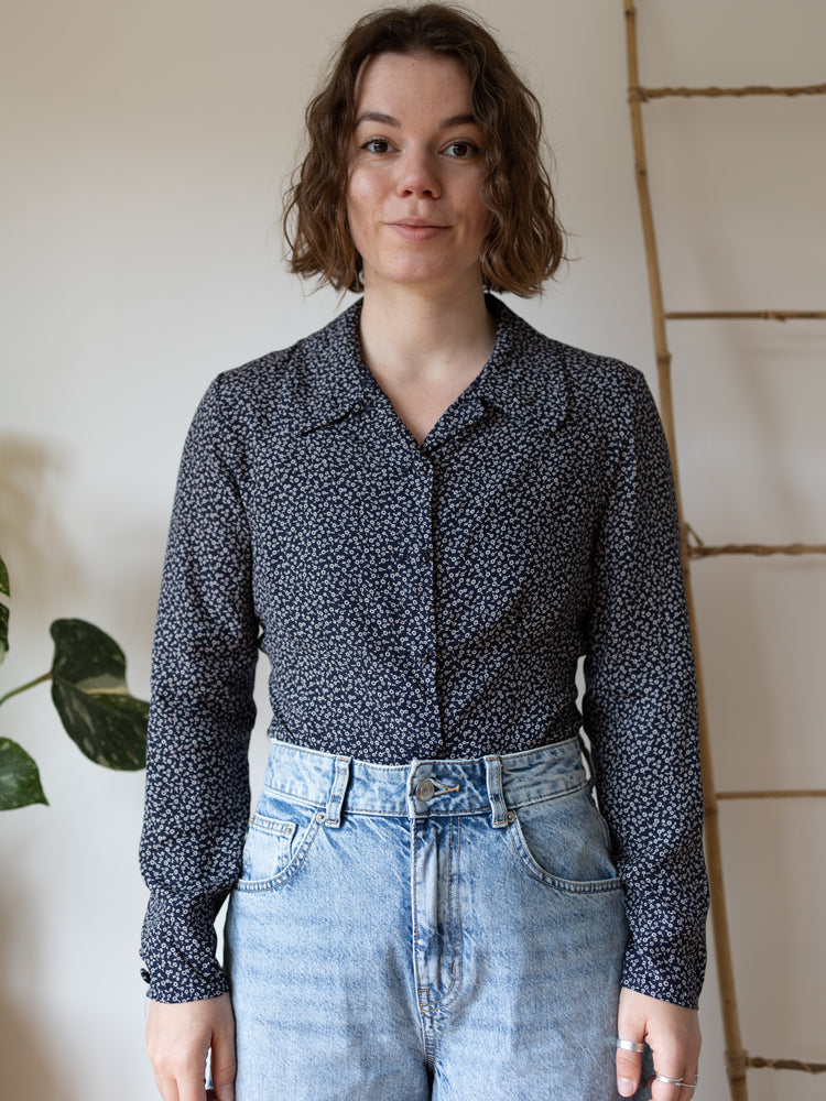Laura Ashley Ditsy Floral Shirt - S