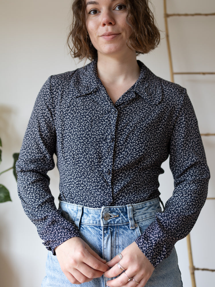 Laura Ashley Ditsy Floral Shirt - S
